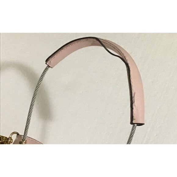 Powder Pink Double Handle Retro Handbag PREOWNED - Picture 6 of 7